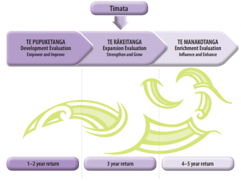​​​​​​​This diagram shows the differentiated review timing.
