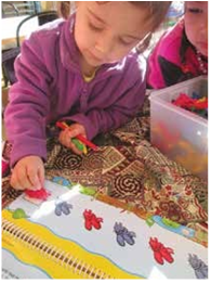 Child learning about more complex groupings